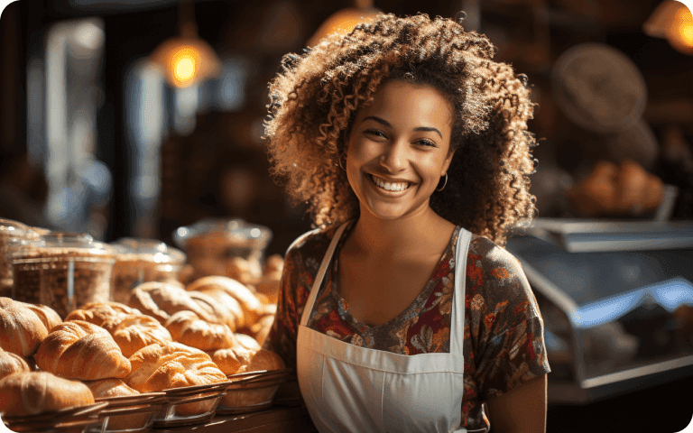 Woman in Bakery